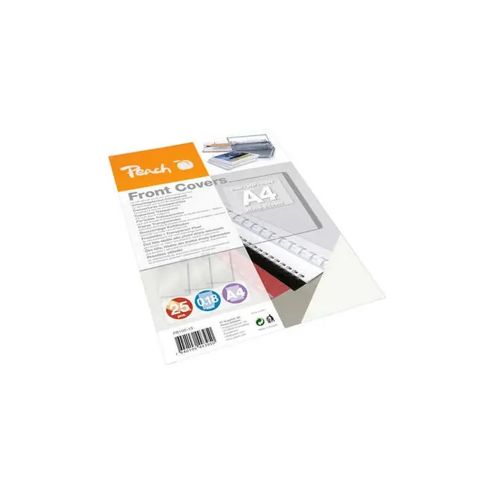Peach Funda Transparente a4 Incolora, 25 Hojas Solo Por Tiempo Limitado