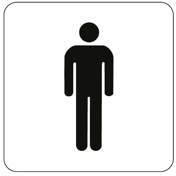 Pictograma ‘hombres‘, lámina autoadhesiva
