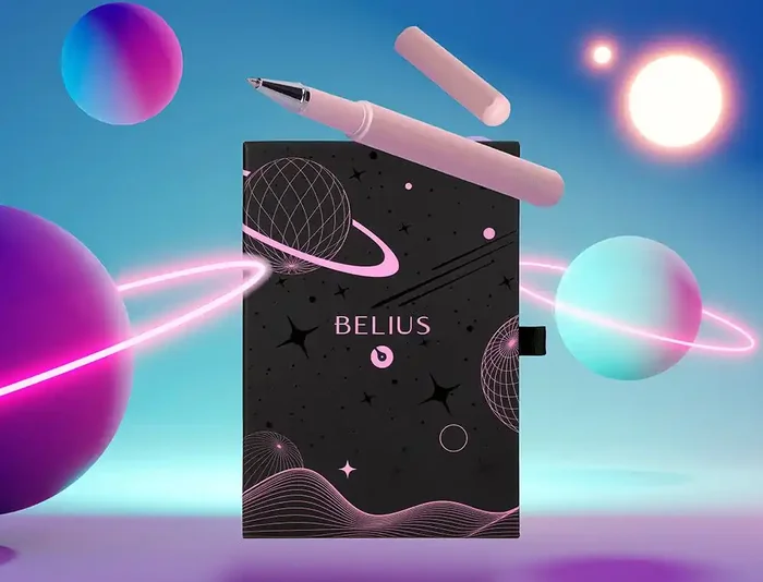 Precio De Oferta Roller y funda de similpiel belius space b color minimalista rosa tinta azul caja de diseño