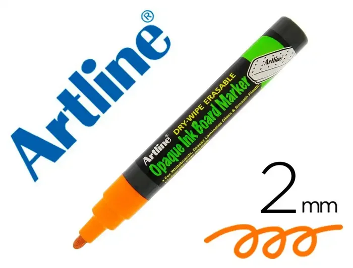 Precio De Oferta Rotulador artline pizarra epd-4 color naranja fluorescente opaque ink board punta redonda 2 mm