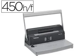 Precio Económico Encuadernadora para Espiral Fellowes Metal 50R Perfora 12 Hojas Tamaño A4 Paso 5:1 Rodillo Electrico