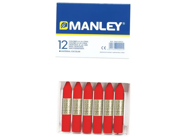 Precio Reducido Caja 12 ceras nº9 rojo escarlata MNC04522