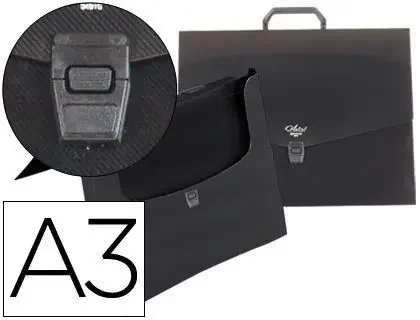 Premium Carpeta Beautone Portadocumentos 34910 Polipropileno Din A3 con Asa y Broche