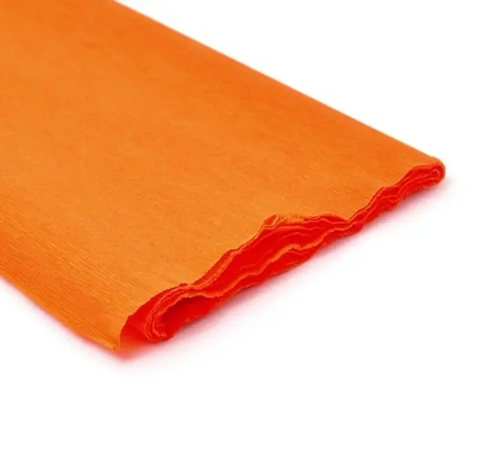 Premium Papel crespón naranja