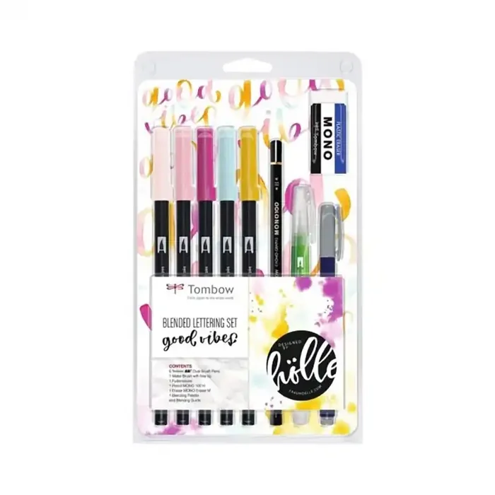 Rotulador Punta Pincel Tombow Good Vibes 6Uds Artesanal
