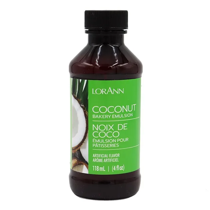 Sabor alimentario de emulsión de coco.