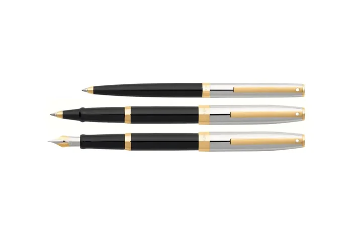 Sheaffer Sagaris Black Barrel-Chrome Cap GT