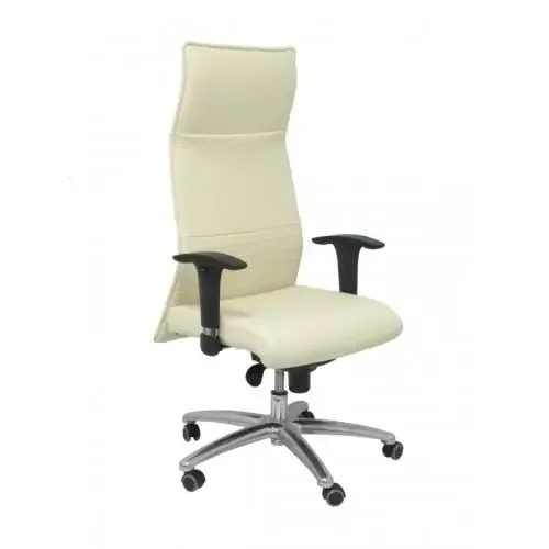 Sillon Piqueras y Crespo Albacete Direccion Uso Intensivo (8H) Brazos Regulables Mecanismo Sincro Tapizado Similpiel Crema Pago Seguro