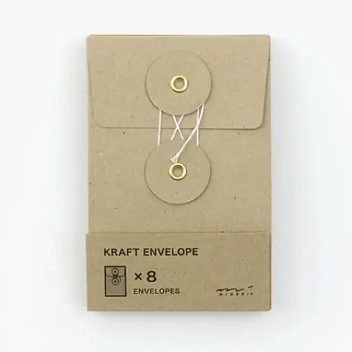 SOBRE VERTICAL KRAFT S con Cuerda Marrón