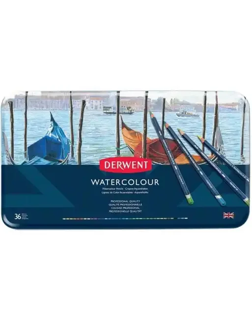 Solo Hoy DERWENT CAJA METAL 36 LAPICES WATERCOLOUR 32885