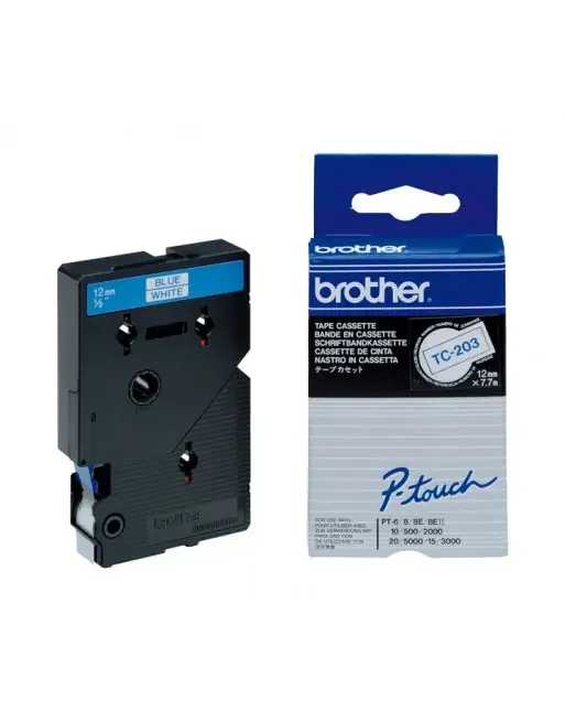 Solo Por Tiempo Limitado BROTHER CINTA LAMINADA 12MMX7.7M AZ/BL – TC-203