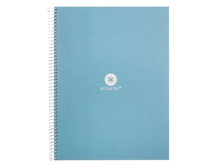 Solo Por Tiempo Limitado Cuaderno espiral liderpapel a4 micro antartik tapa forrada80h 90 gr rayado puntos 1 banda 4 taladros celeste