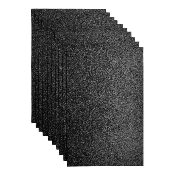 Stock Limitado Goma Eva Negro Purpurina 60×40