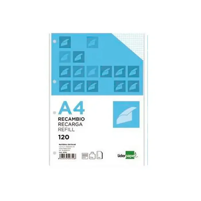 Stock Limitado Hojas de Recambio A4 Multicolor 80 Grs
