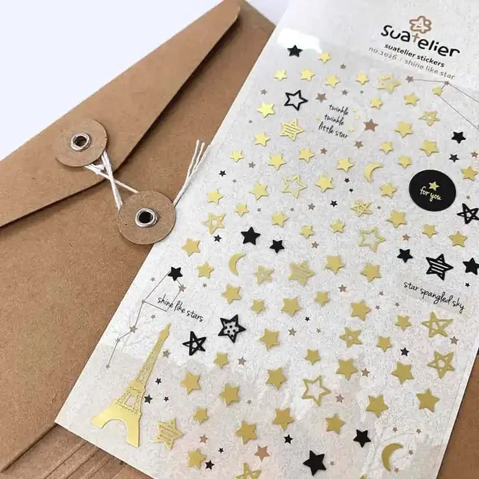 Suatelier – Hoja Pegatinas Adhesivas – Shine like star