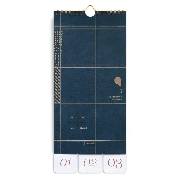 Tinne + Mia – Birthday Calendar – Planificador de cumpleaños (33 x 15 cm)