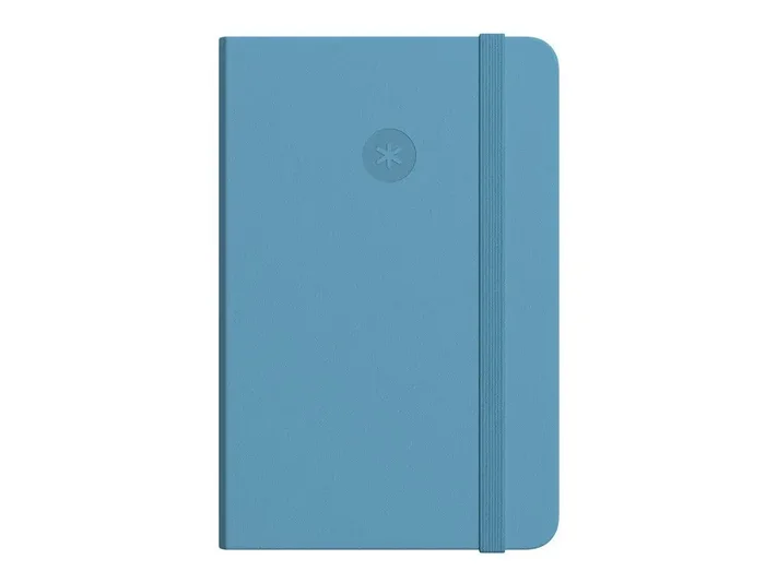 Última Versión Cuaderno con gomilla antartik notes tapa dura a4 hojas puntos azul claro 100 hojas 80 gr fsc