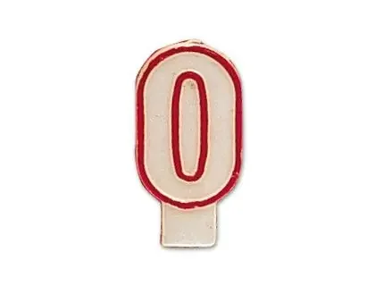 Vela Numero 0 De Moda