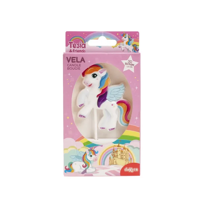 Vela unicornio 3D