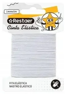 Venta Final Goma elástica 1 mm x 5 m blanco