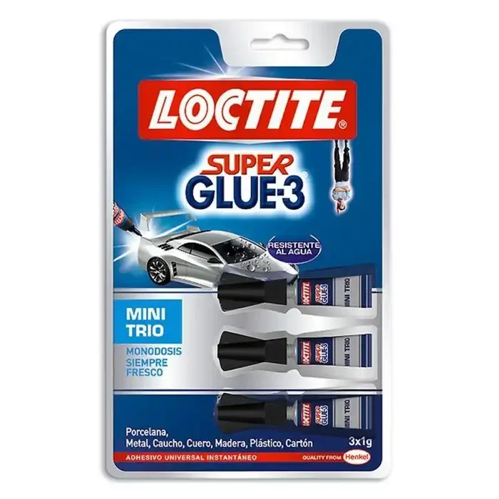 Venta Final Pegamento En Tubo Loctite Super Glue-3 Mini Trio 3 X 1g