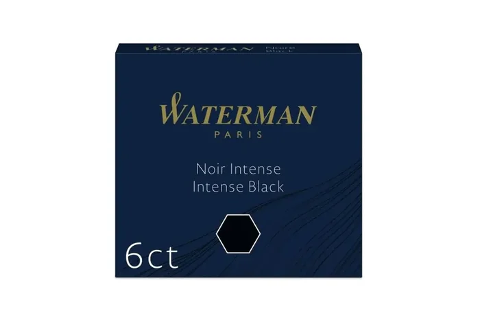 Waterman Ink Cartridges International Short-Black x 6