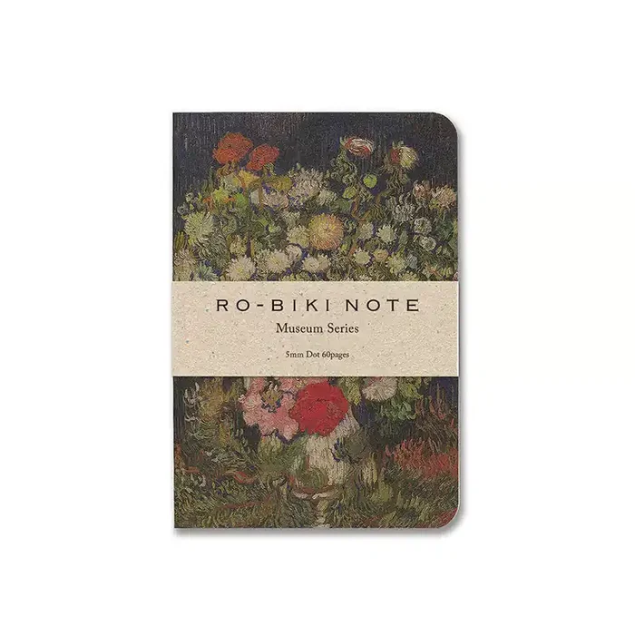 Yamamoto Paper – Cuaderno Puntos BOUQUET OF FLOWERS – RO-BIKI NOTE – Museum Series